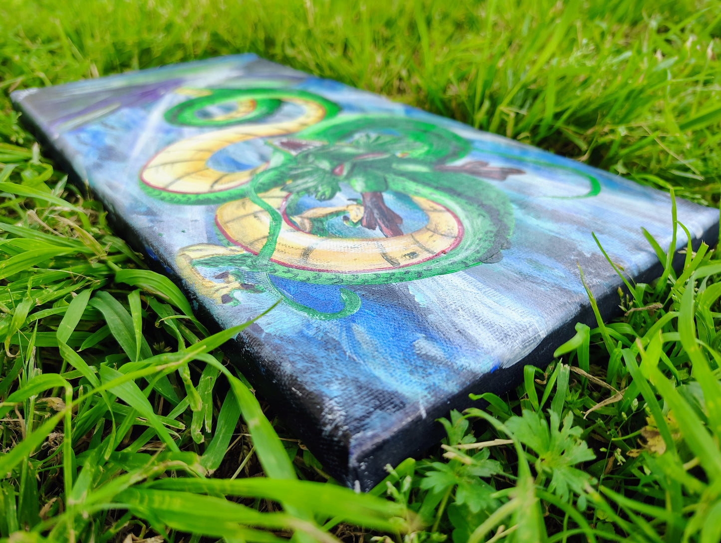 The Green  One - original Acrylic painting