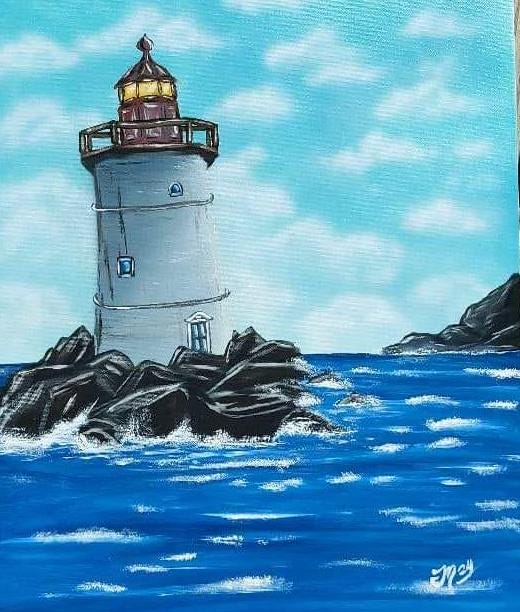 Check Point - ART PRINT of original Acrylic painting