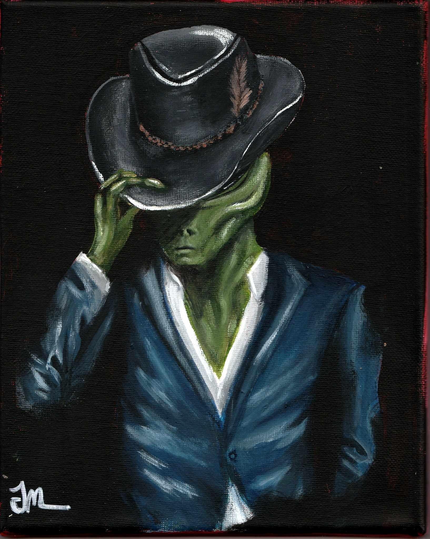 Cowboy Alien - ART PRINT of original Acrylic painting