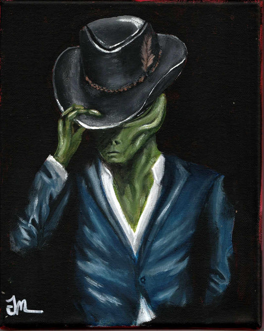 Cowboy Alien - ART PRINT of original Acrylic painting