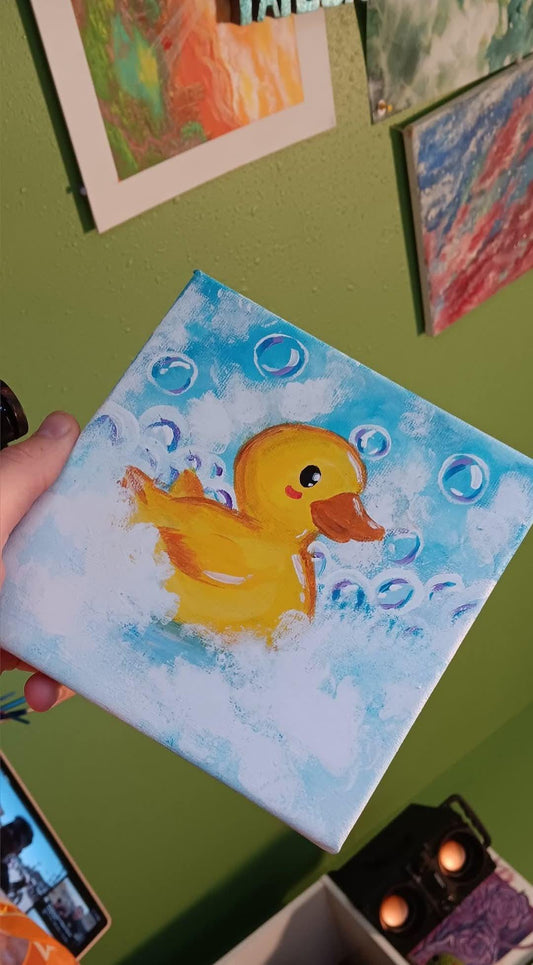 Alfred the Duck - ART PRINT of original Acrylic painting