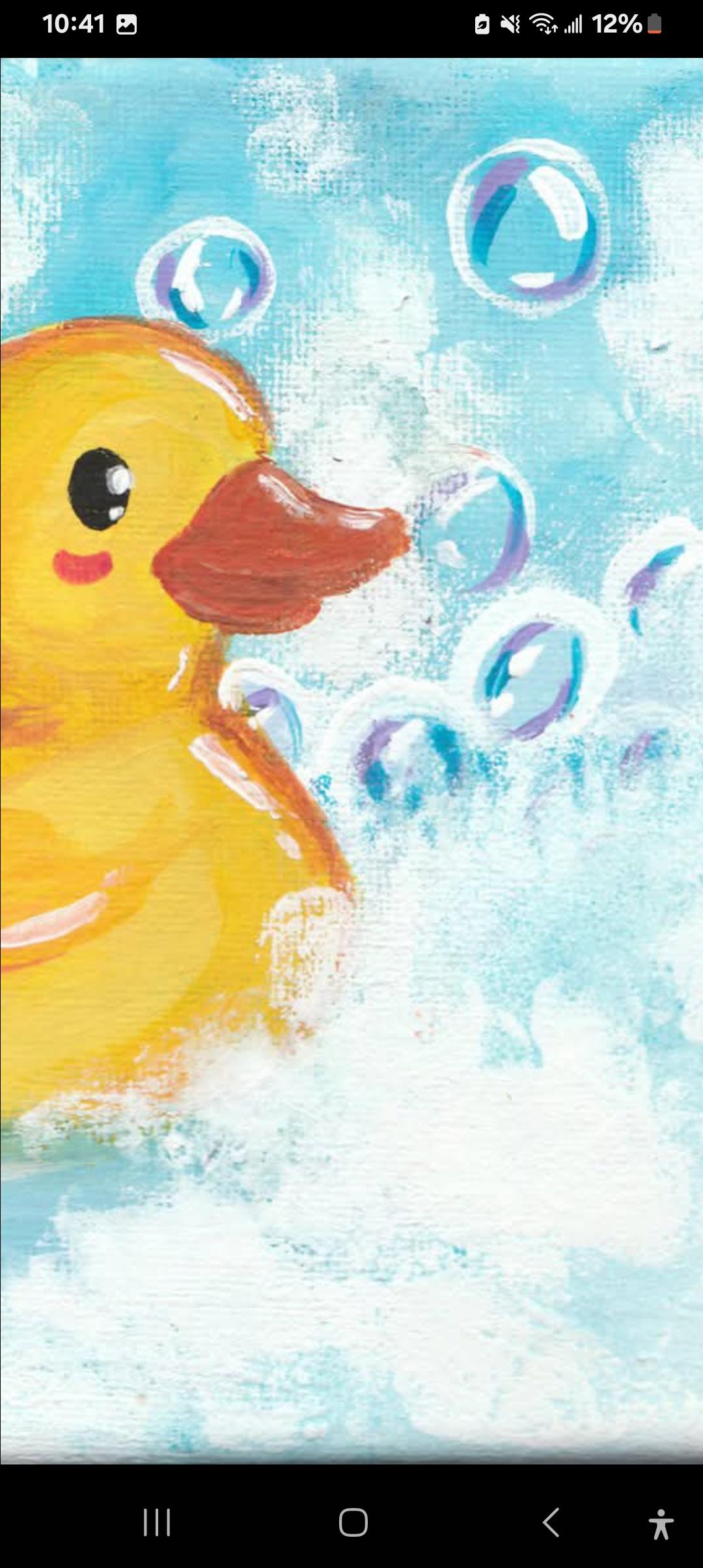 Alfred the Duck - ART PRINT of original Acrylic painting
