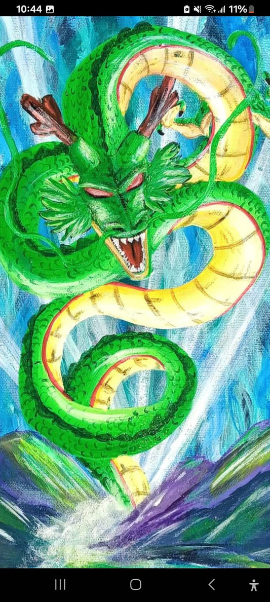 The Green One - ART PRINT of original Acrylic painting