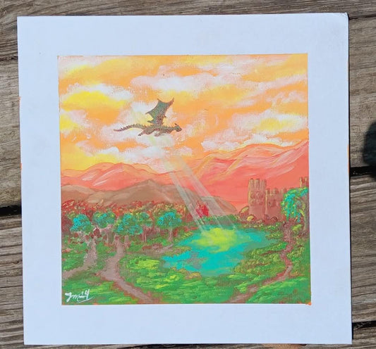 Story Book - ART PRINT of original Acrylic painting