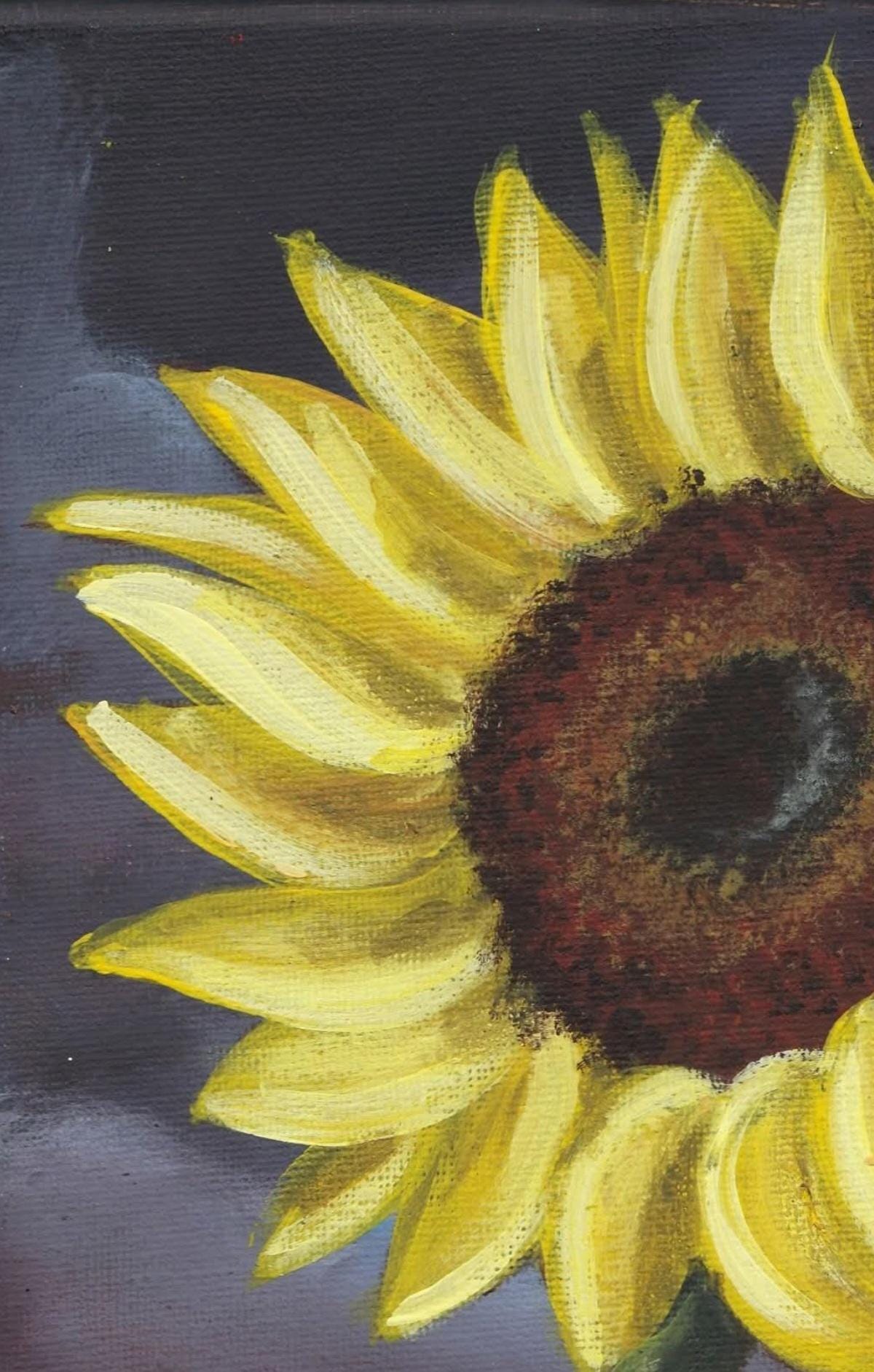 Self Sunflower - ART PRINT of original Acrylic painting
