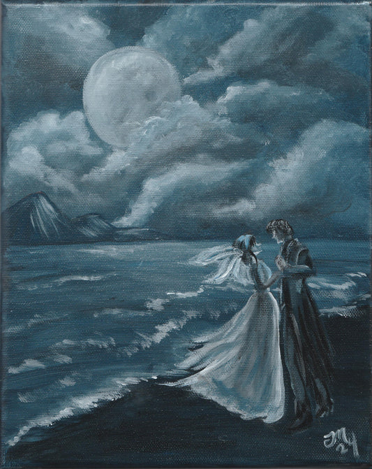 Parallel Life Art Print of Acrylic Painting Lost Love