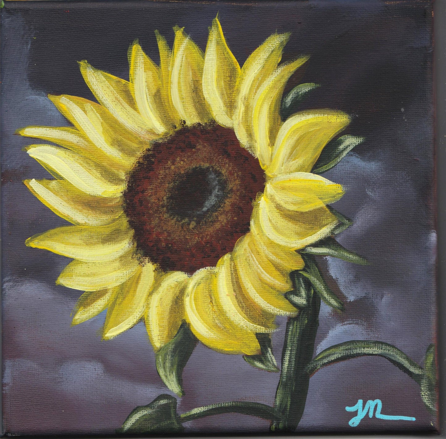 Self Sunflower - ART PRINT of original Acrylic painting
