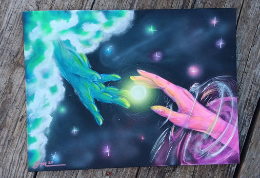 Ties -ART PRINT of original Acrylic painting