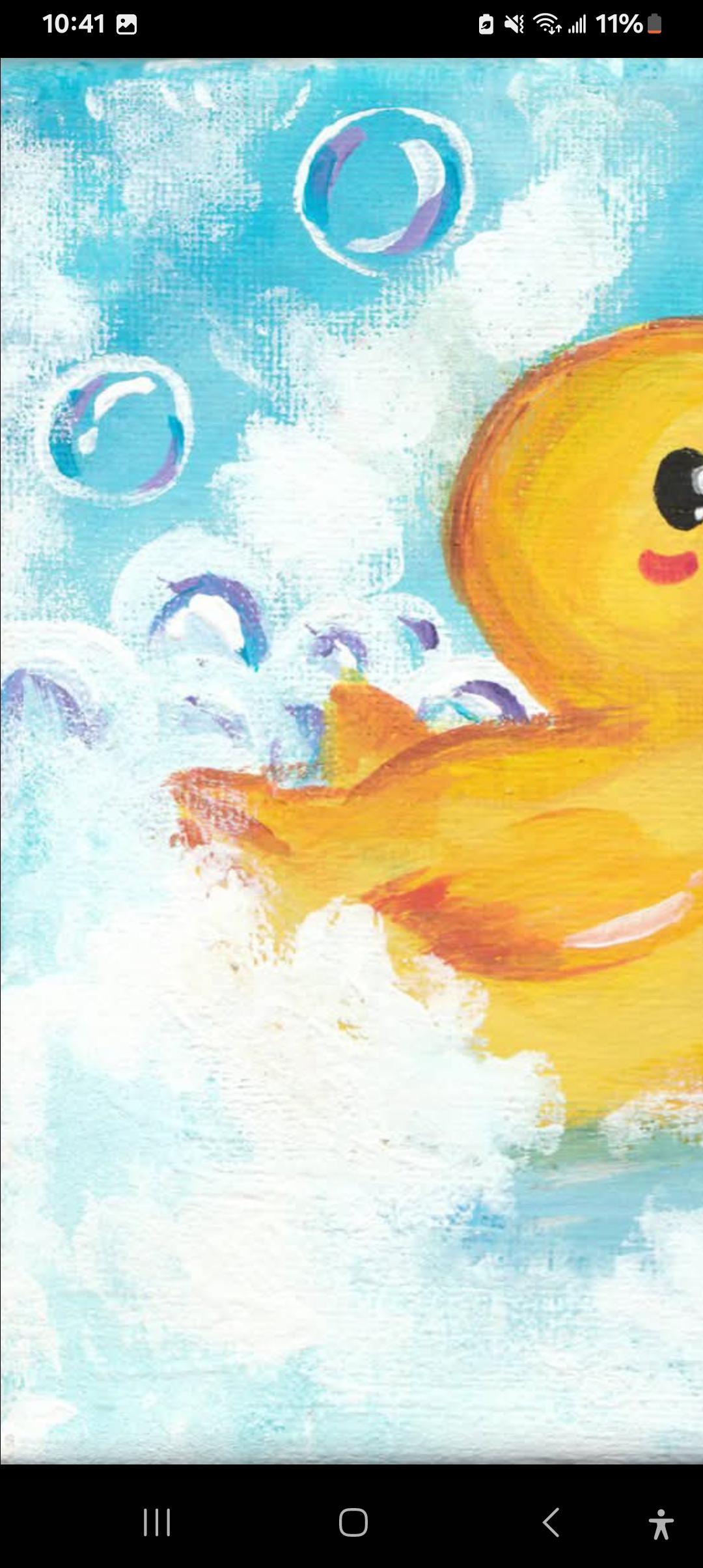 Alfred the Duck - ART PRINT of original Acrylic painting