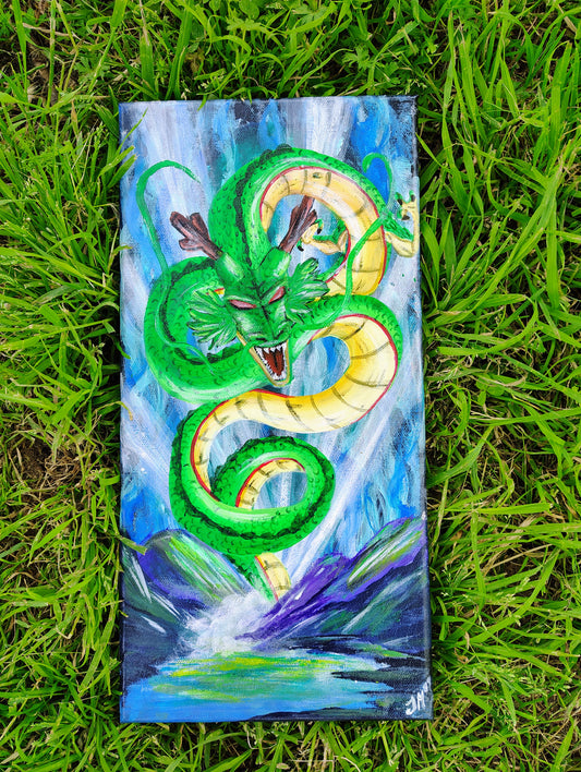 The Green  One - original Acrylic painting
